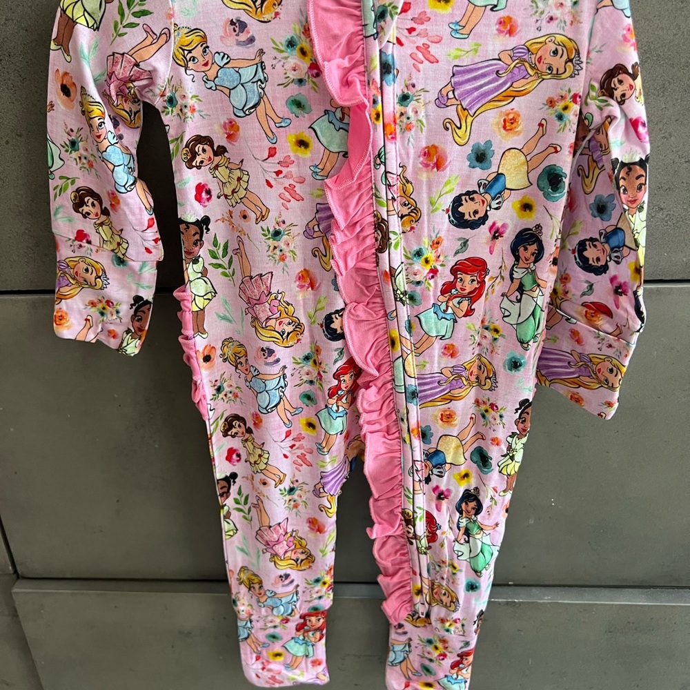 Disney Princess Bamboo Zippy Ruffle Butt 3/6 months